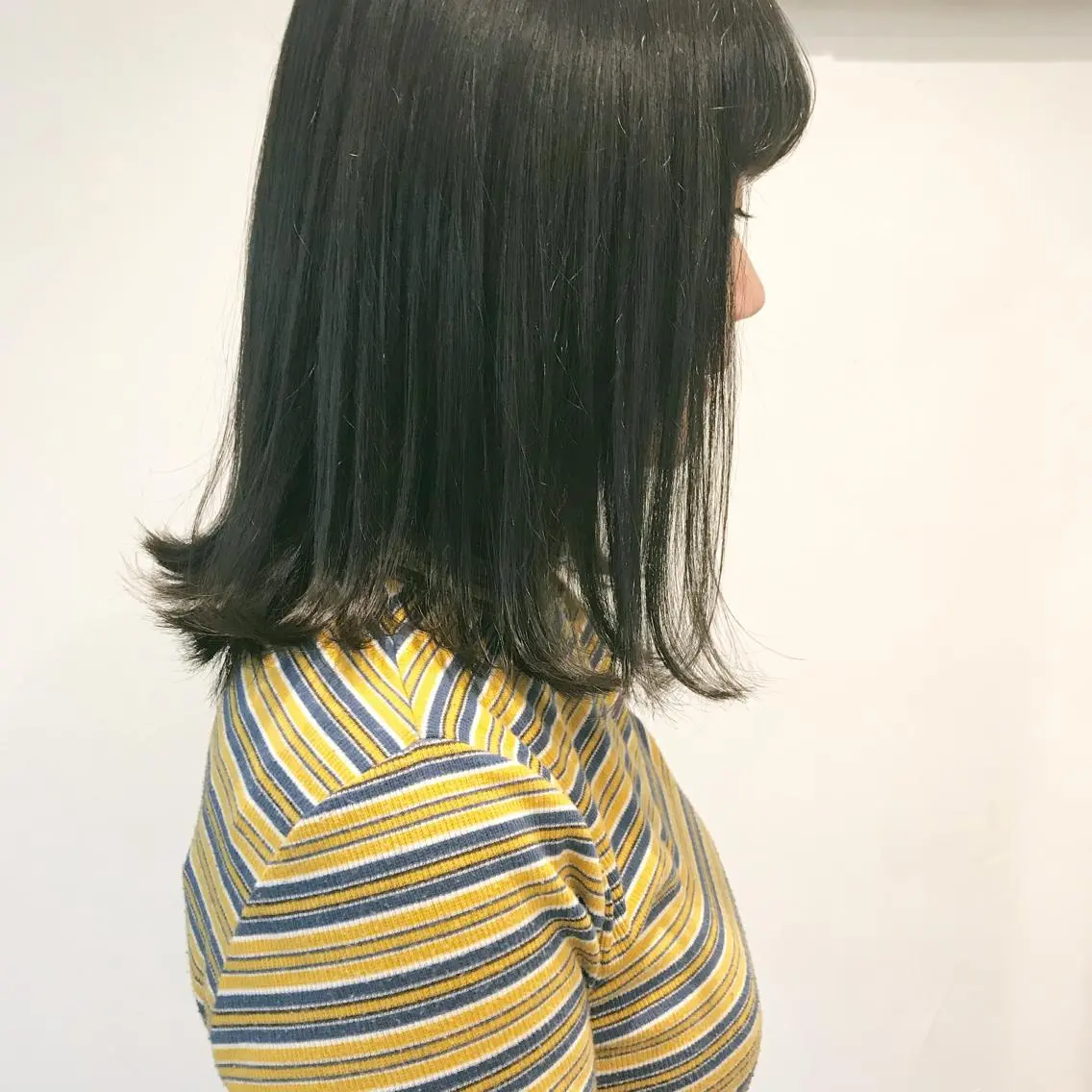 ミディアム カラー アッシュ クニモトハルナ ボブ/柔らかカラーのヘアスタイル