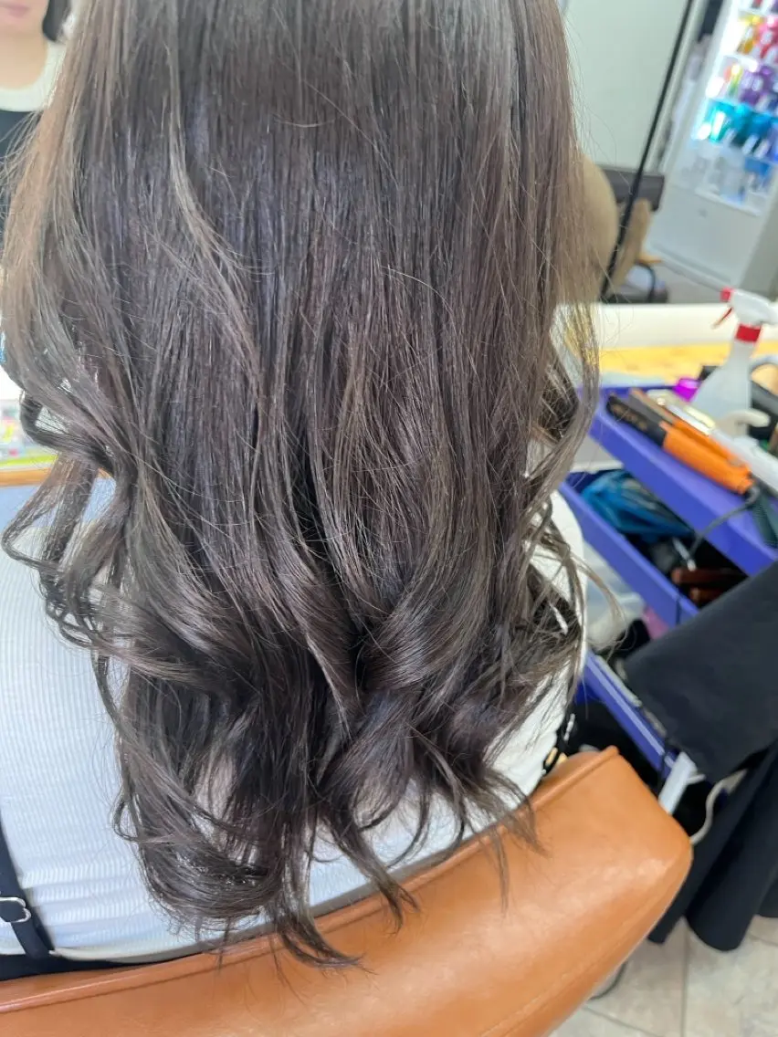ロング カラー 透明感カラー 永木 楓のヘアスタイル
