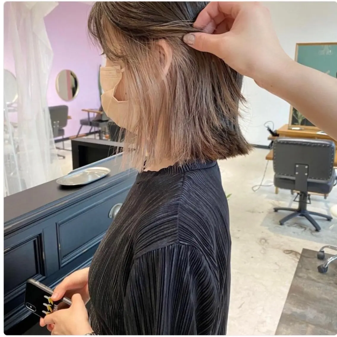 カラー インナーカラー MATTY azusaのヘアスタイル