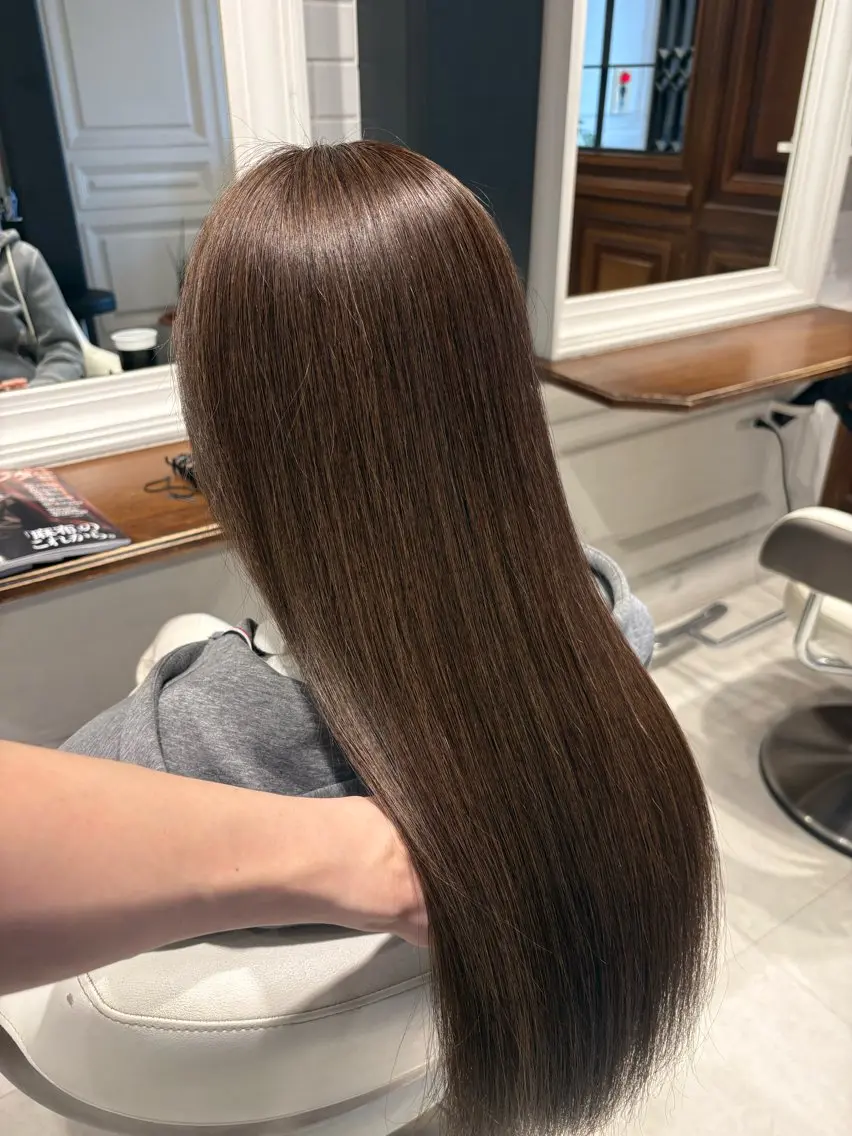 ロング カラー 透明感カラー ハイライトカラー ハイライト カット ヘアカラー ハラユウタ 千歳船橋駅のヘアスタイル