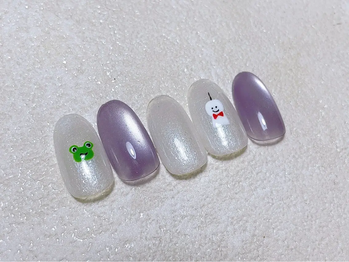 ネイル オーロラネイル フラワーネイル フットネイル フレンチネイル ジェルネイル ハンドネイル mogunail &blowのネイルデザイン