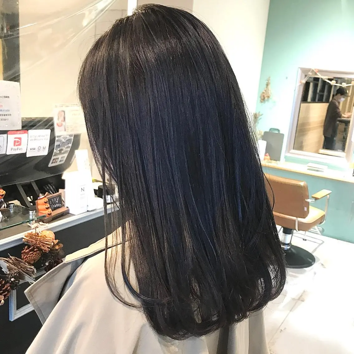 📌『2〜3回目限定』📌👩🏻黒染め使わない👩🏻💖トーンダウンカラー+シルクトリートメント💖の写真