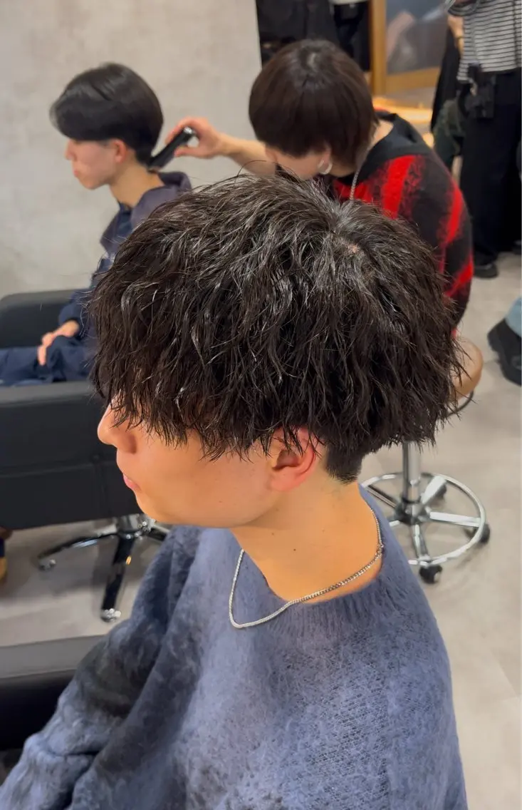 [✨️ミニモ限定✨️]メンズカット＋ツイストスパイラルパーマ＋スタイリング込み🤓の写真