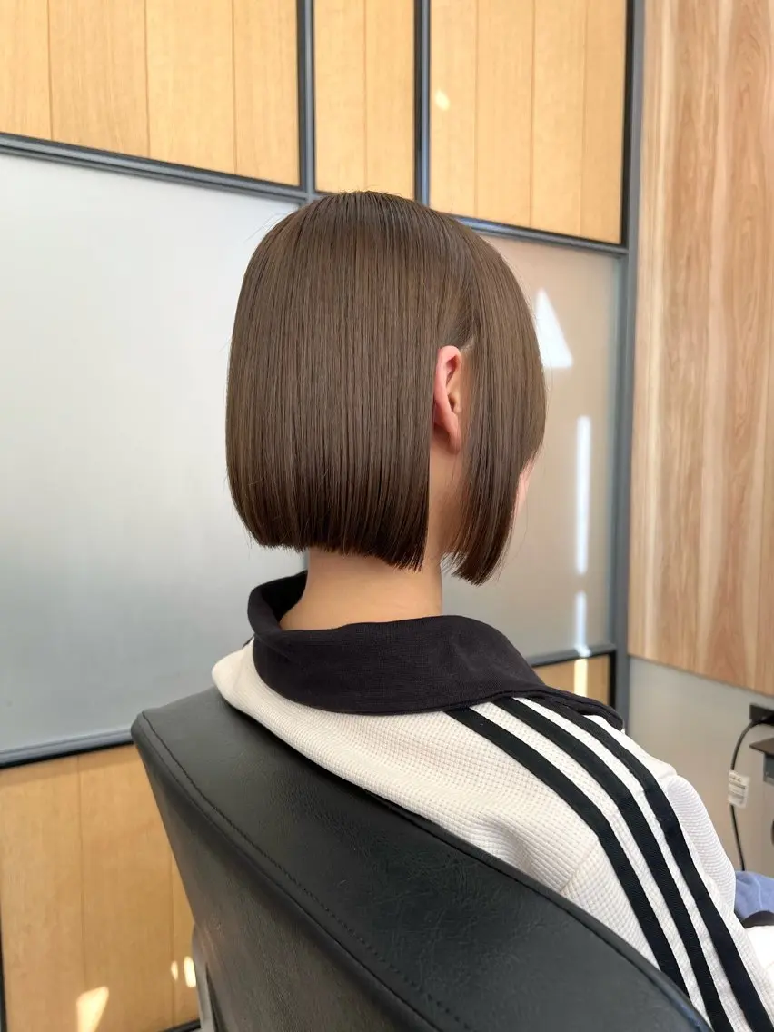 ショート 髪質改善 縮毛矯正 神戸ボブ✂️ ioe三宮/田 伸佳のヘアスタイル