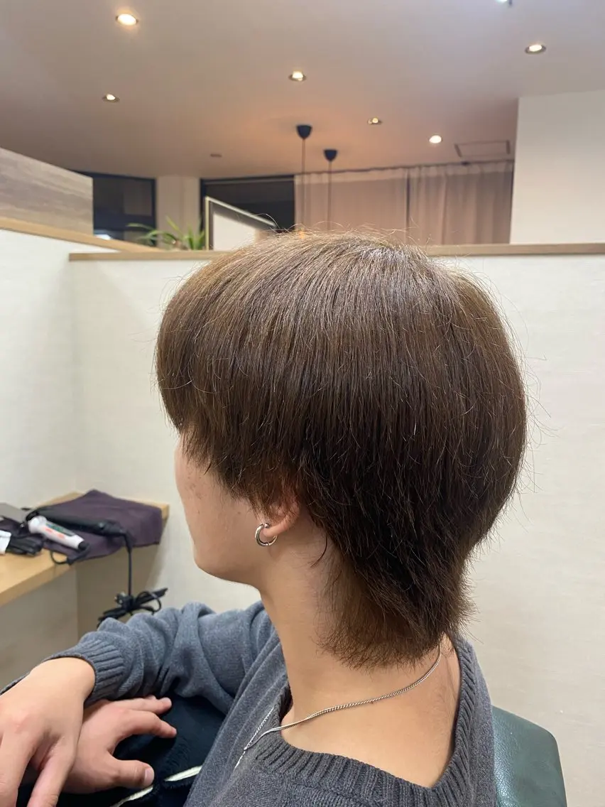 カラー メンズ メンズブリーチ ブリーチ ブラウンカラー ブリーチなしカラー ミツツカ リンタロウのヘアスタイル