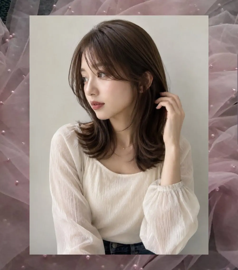 カラー ブラウンカラー ナチュラルブラウン ヘアカラー みゆ💖💫透明感 カラー／ヘアアレンジのヘアスタイル