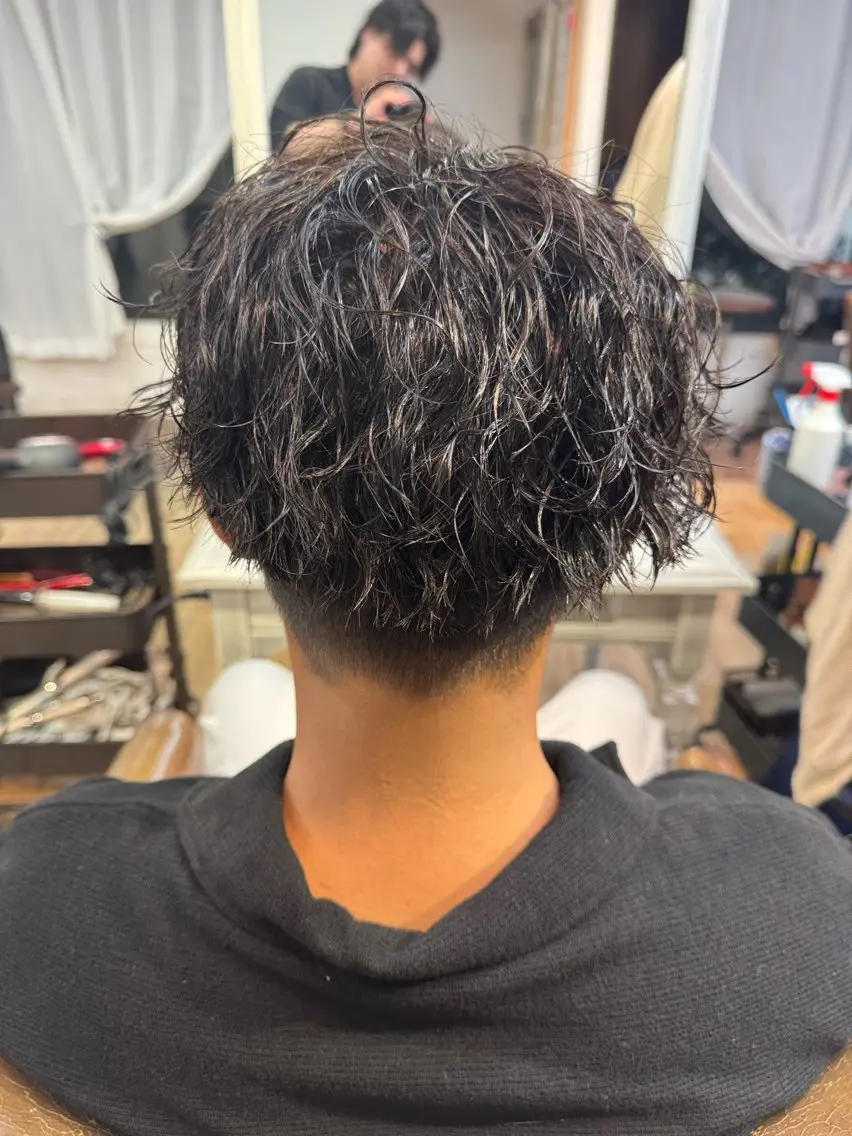 ショート パーマ カット パーマ メンズ特化 ⚡️ひりゅう⚡️のヘアスタイル