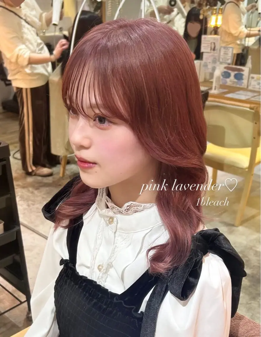 ミディアム カット ヘアカラー トリートメント moe🎀 透明感♡似合わせのヘアスタイル