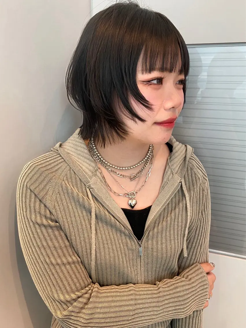ショート カラー ハッシュカット カット ヘアカラー トリートメント mai / linoah˚✧のヘアスタイル