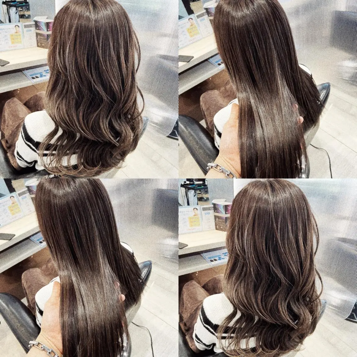 セミロング カラー カット ヘアカラー トリートメント メンズカット タノクラのヘアスタイル