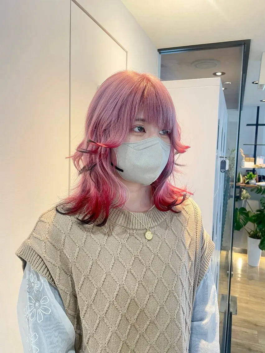 セミロング 前田 菜奈子のヘアスタイル