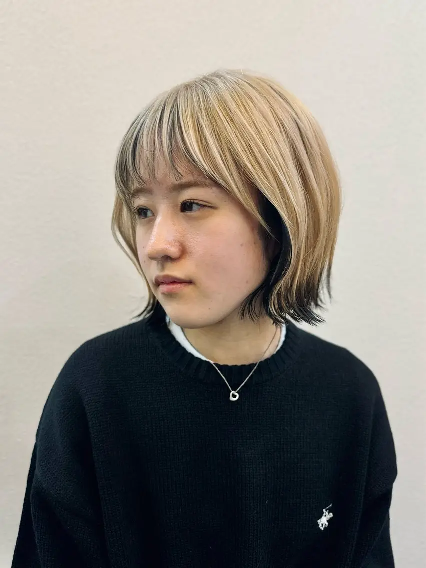 ショート カラー ヘアカラー ボブ/髪質改善/ soiナカジママドリのヘアスタイル
