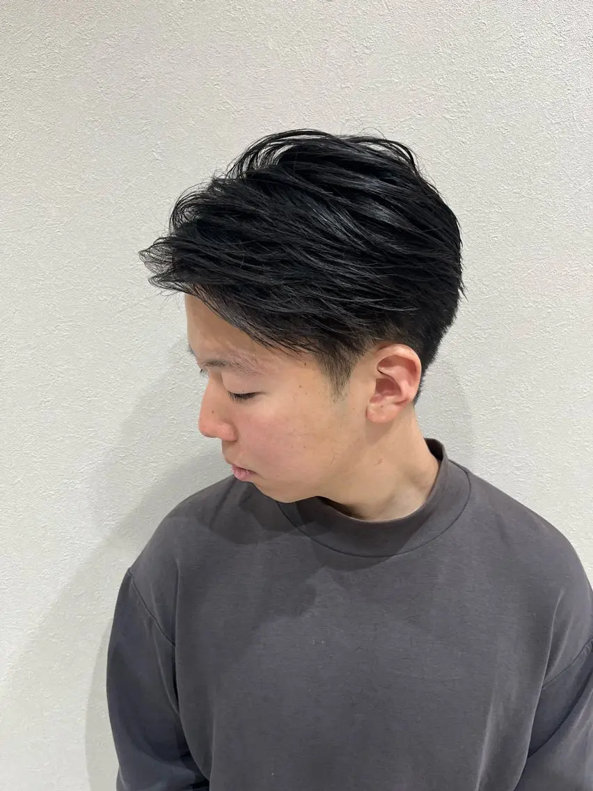 ショート メンズ ツーブロック 刈り上げ カット トリートメント Ken 曲がる縮毛矯正/韓国のヘアスタイル