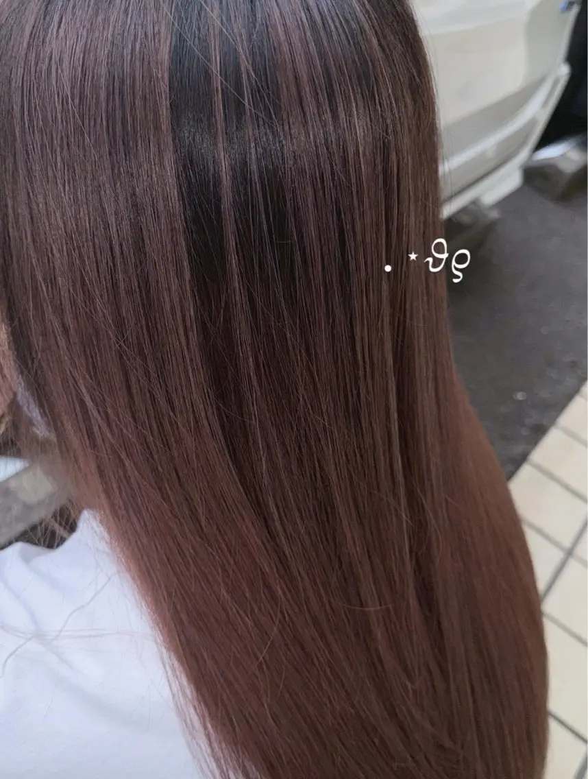 ロング カラー バレイヤージュ ベージュカラー ブリーチ ピンクカラー ピンクベージュ ヘアカラー ハイトーン 清水/草薙/kanaのヘアスタイル