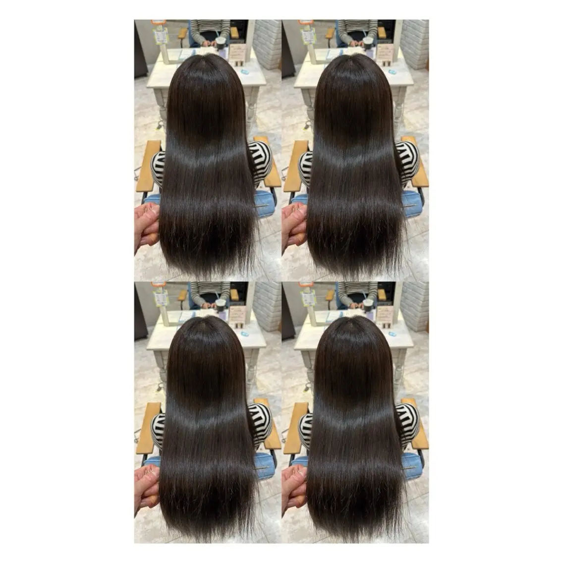 ロング カラー 透明感カラー 髪質改善 縮毛矯正 トリートメント ヘアカラー トリートメント 店長✨レイヤー✖️ 髪質改善✖️韓国ヘアのヘアスタイル