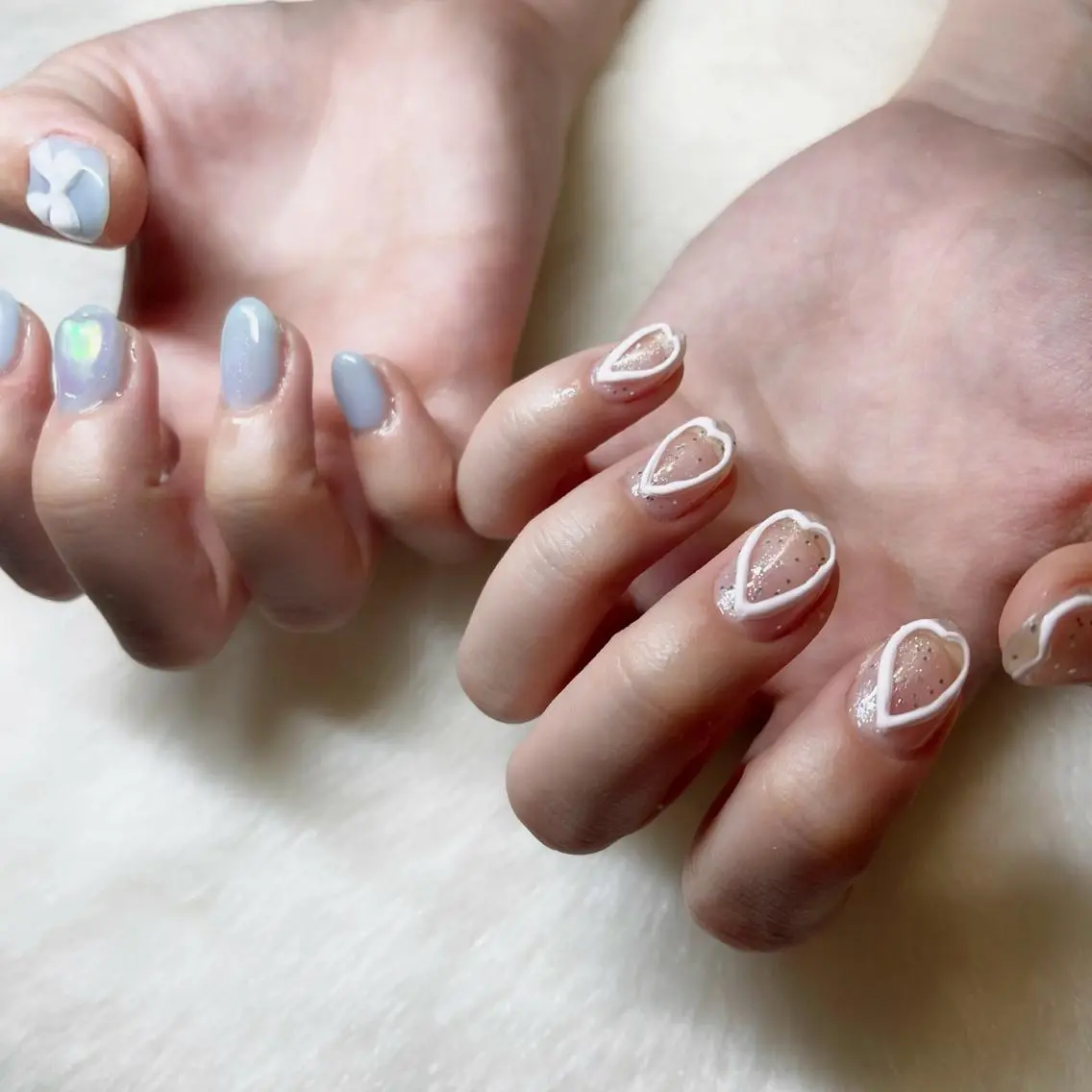 ネイル ハート ぷっくりネイル BINEL REINAのネイルデザイン