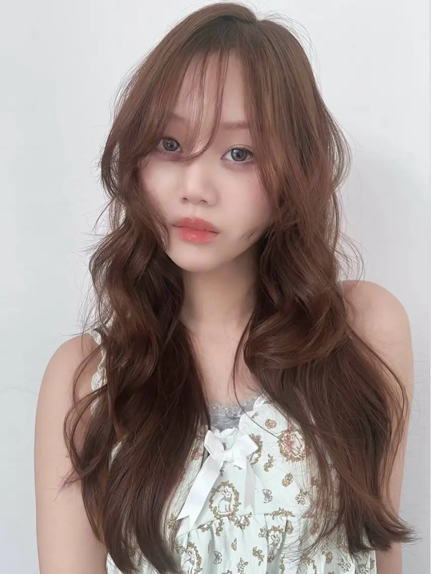ロング ボブ レイヤーカット ヘアカラー パーマモデル募集🍀 新宿エリア✨ゆめのヘアスタイル