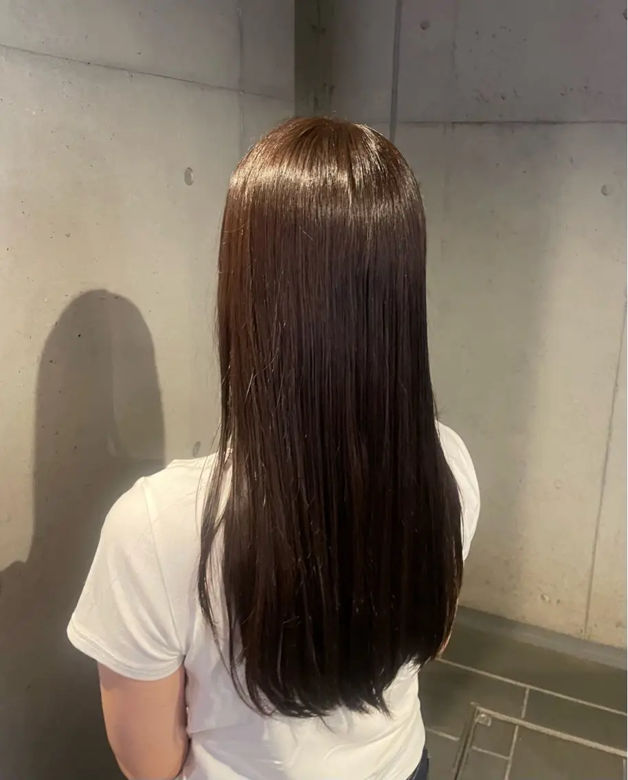 ロング カラー ベージュカラー .⋆𝜗𝜚カラー モデル募集/yuuのヘアスタイル