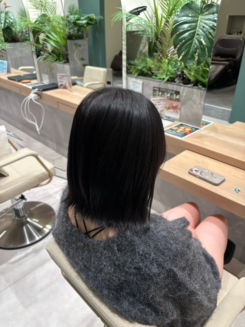 ミディアム トリートメント 米田 穂乃花のヘアスタイル