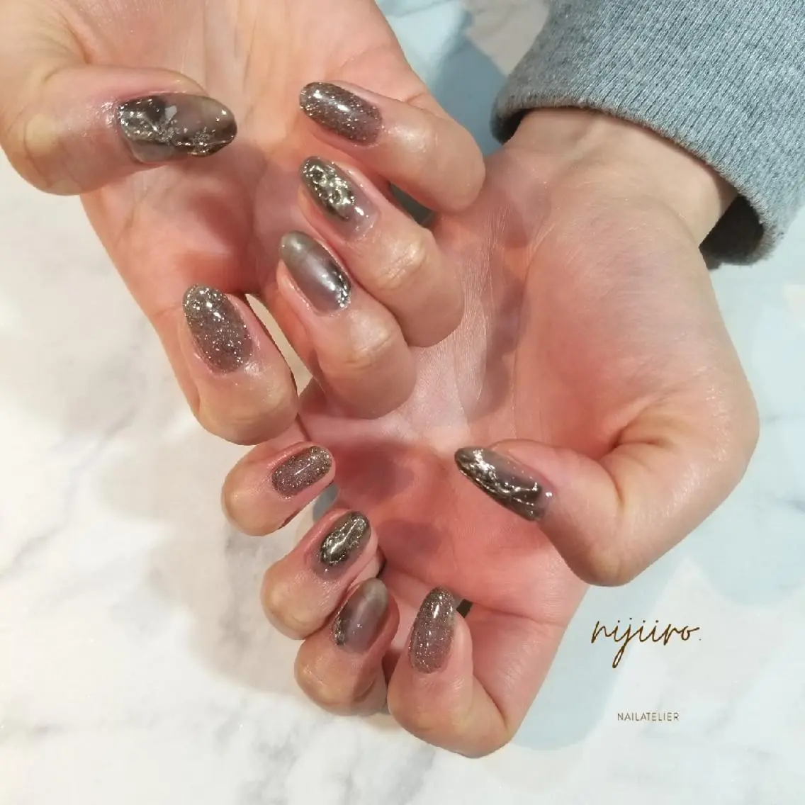 ネイル ニュアンスネイル ハンドネイル nijiiro🌈 サトウのネイルデザイン