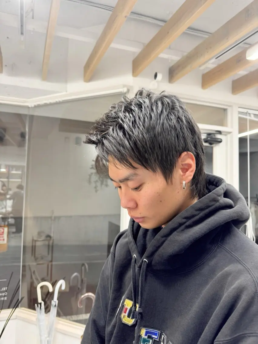 カラー メンズ 艶レイヤー🍊 加藤隆也のヘアスタイル
