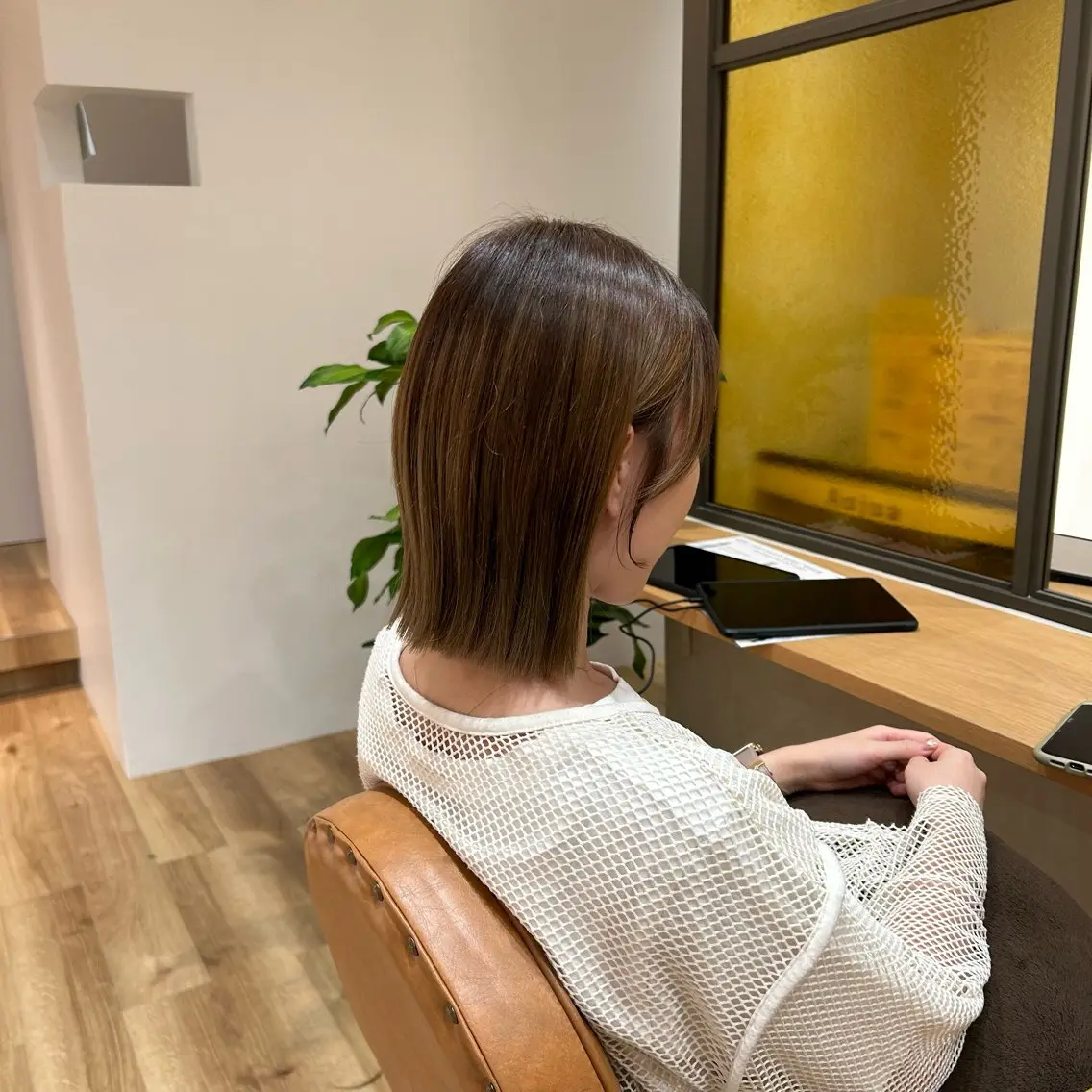 ミディアム 宮本 季奈のヘアスタイル