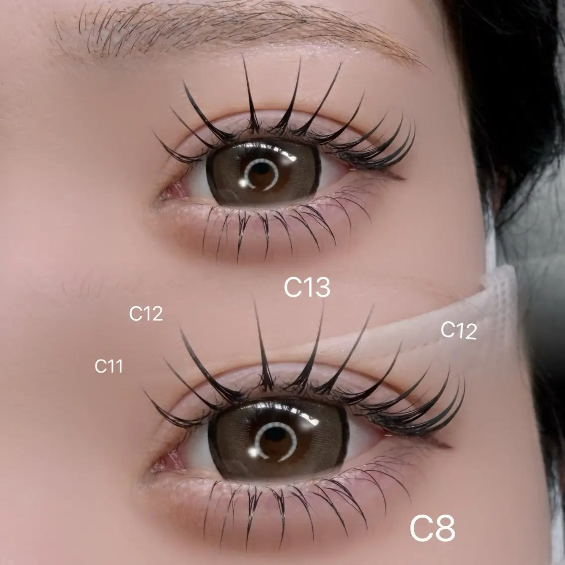 【LED💋】リフエク100本(パーマ✖️マツエク)ｱｲｼｬﾝﾌﾟｰ付きの写真