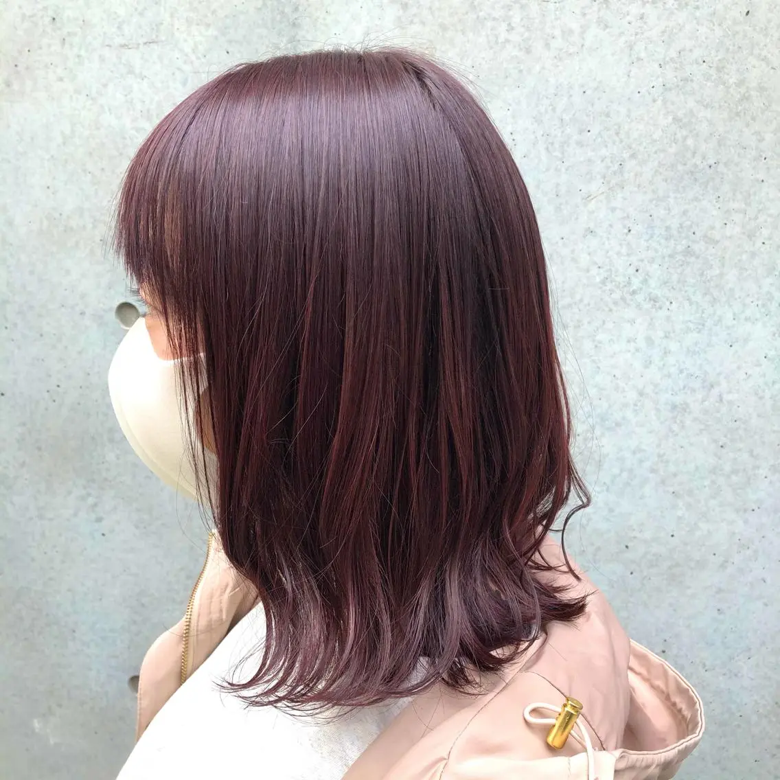 ミディアム カラー ヘアアレンジ ピンクカラー ヘアカラー トリートメント 学割有り/清楚/韓国 風/レイヤー/拓朗のヘアスタイル