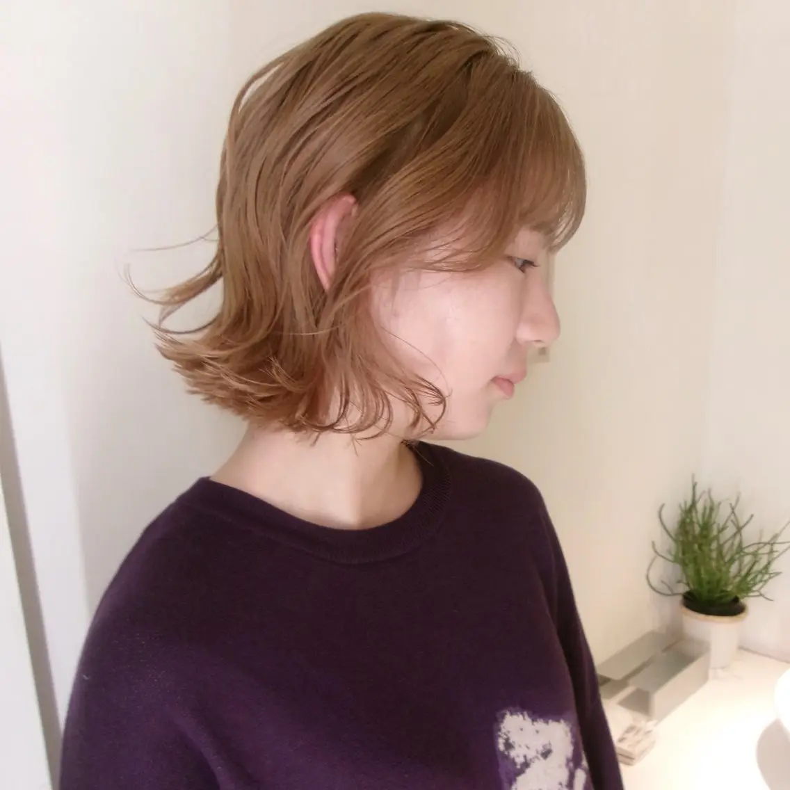 カラー ヘアカラー かがやしづ ⭐️ベージュのヘアスタイル