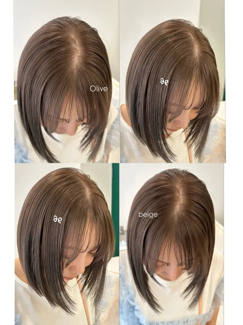 ショート カラー ブリーチ ブリーチなしカラー カット ヘアカラー トリートメント ハイトーン/透け感 カラー🎀真香のヘアスタイル