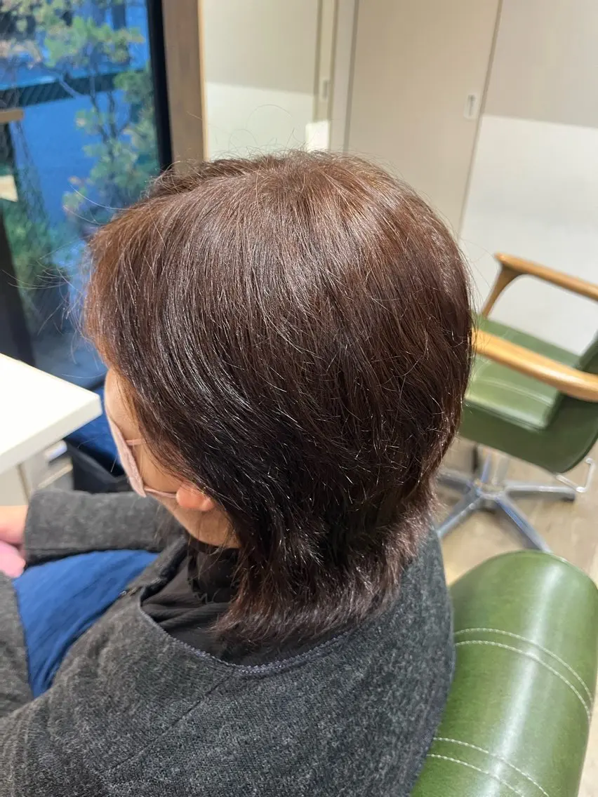 ショート カラー ブラウンカラー ナチュラルブラウン 小鴨 美佳のヘアスタイル