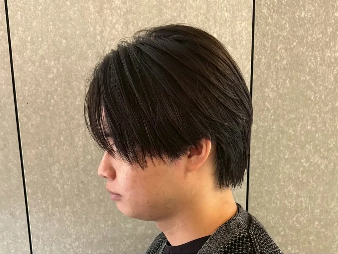 ショート メンズ カット 縮毛矯正 朝ラクパーマ 【SENA】のヘアスタイル