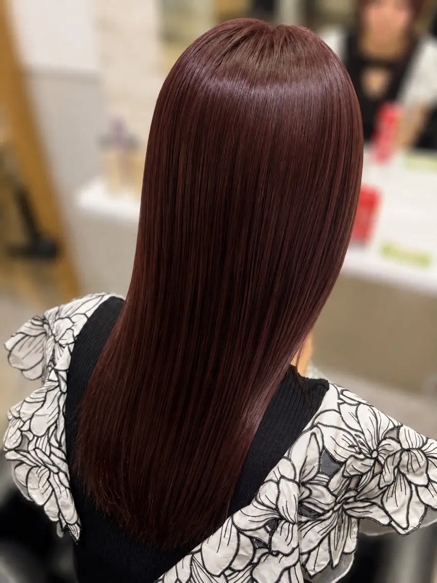 セミロング ヘアカラー トリートメント 【表参道】 松原 栞🌼‎🤍のヘアスタイル