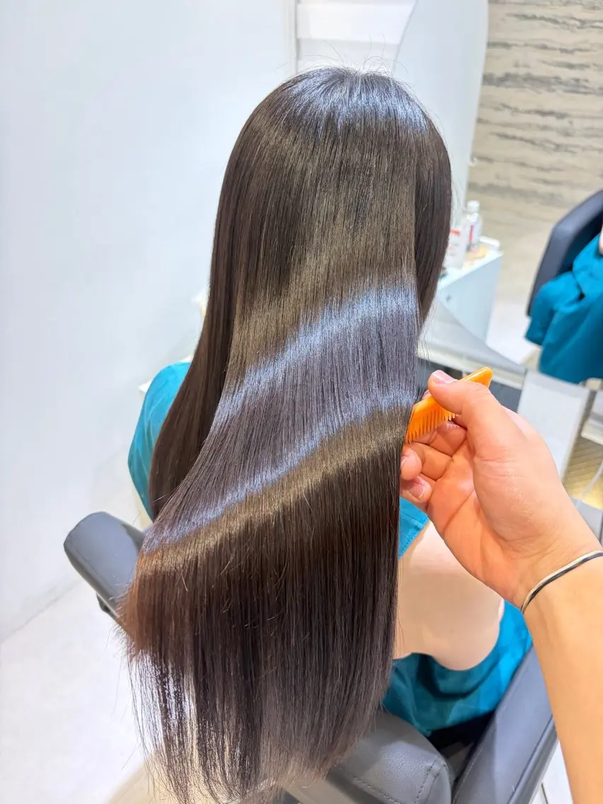 ロング カット 縮毛矯正 トリートメント IENA 髪質改善 /TAKUMAのヘアスタイル