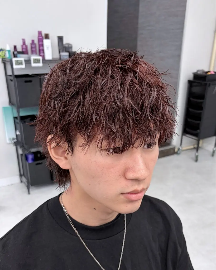 カラー パーマ メンズ カット ヘアカラー 👑メンズ/パーマ/ 小島桐弥👑のヘアスタイル