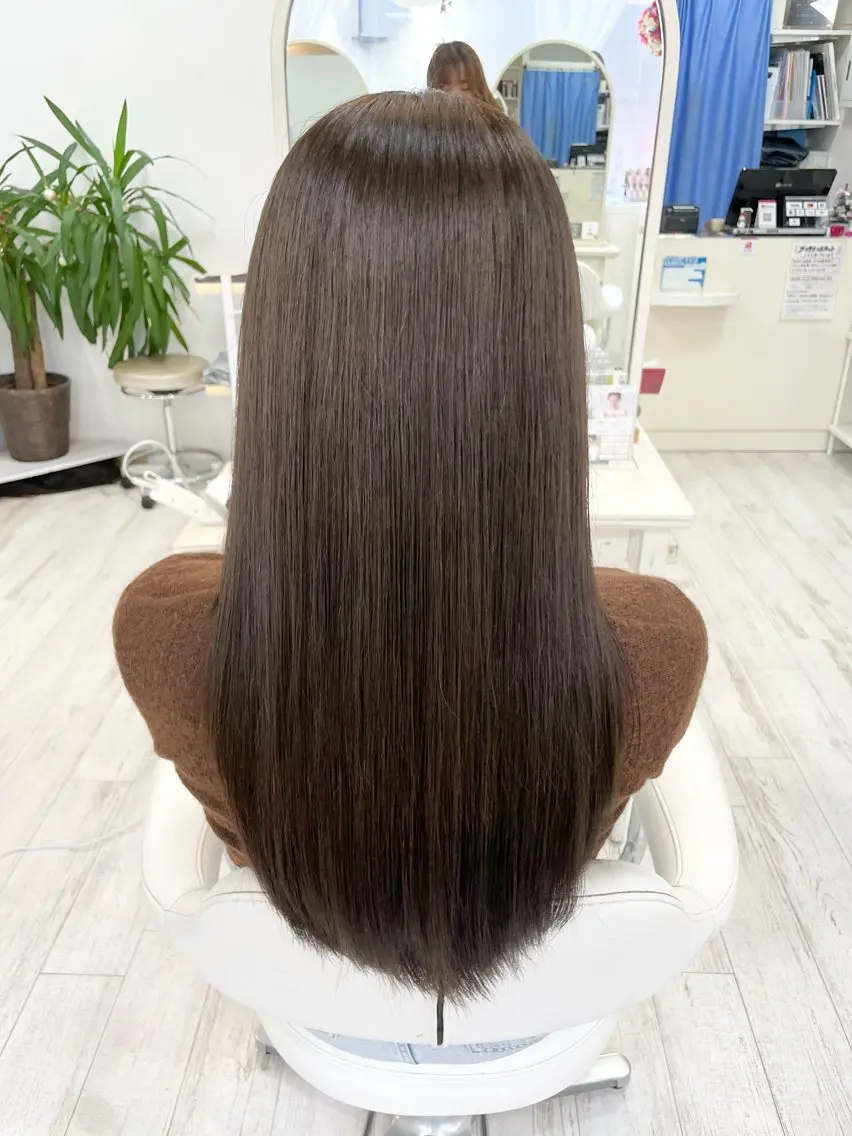 セミロング ヘアカラー トリートメント 町田 あみのヘアスタイル