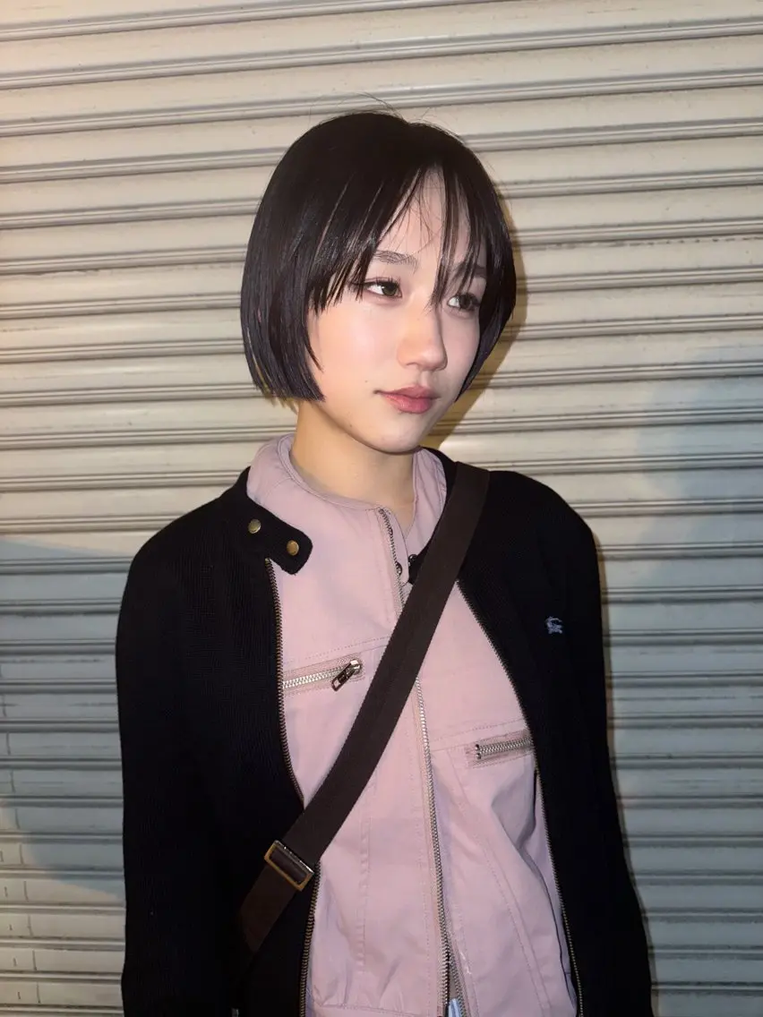 ミディアム ボブレイヤー ボブ レイヤーカット 木村 桃子のヘアスタイル
