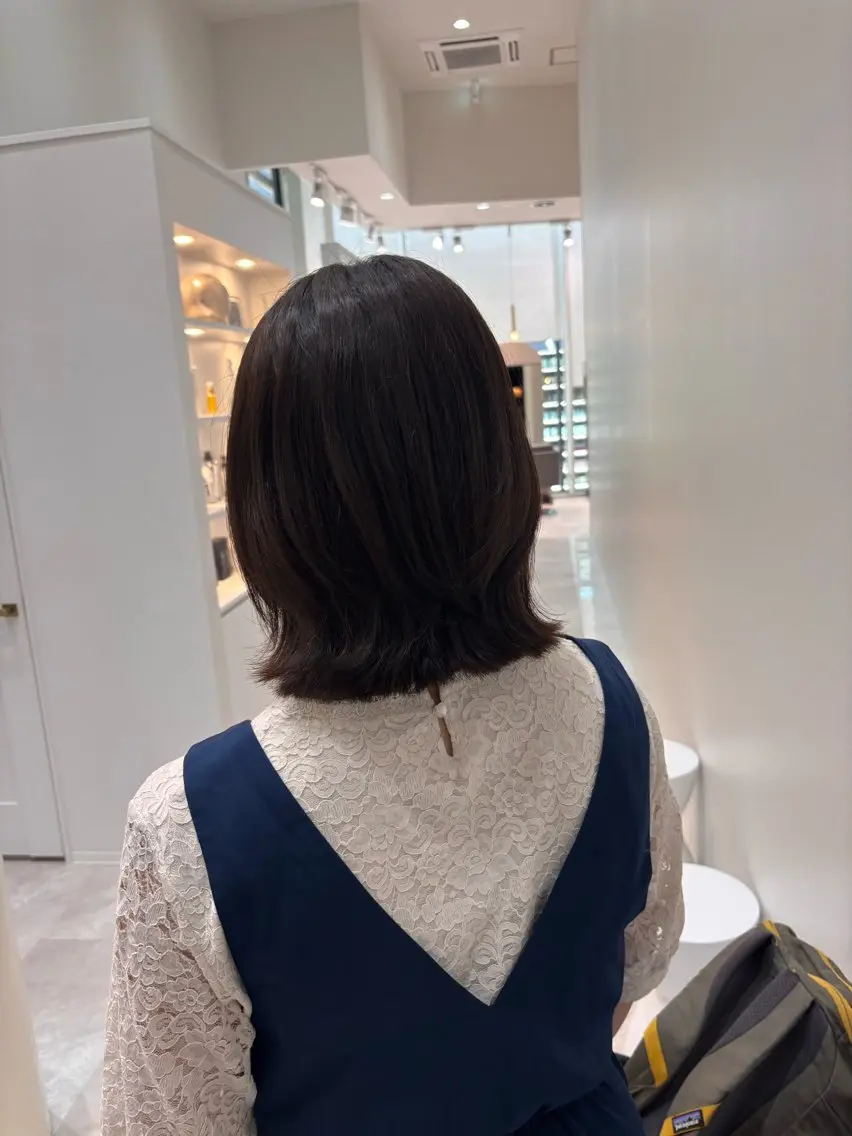 レイヤー ボブカット+ケアトリートメント🌿の写真