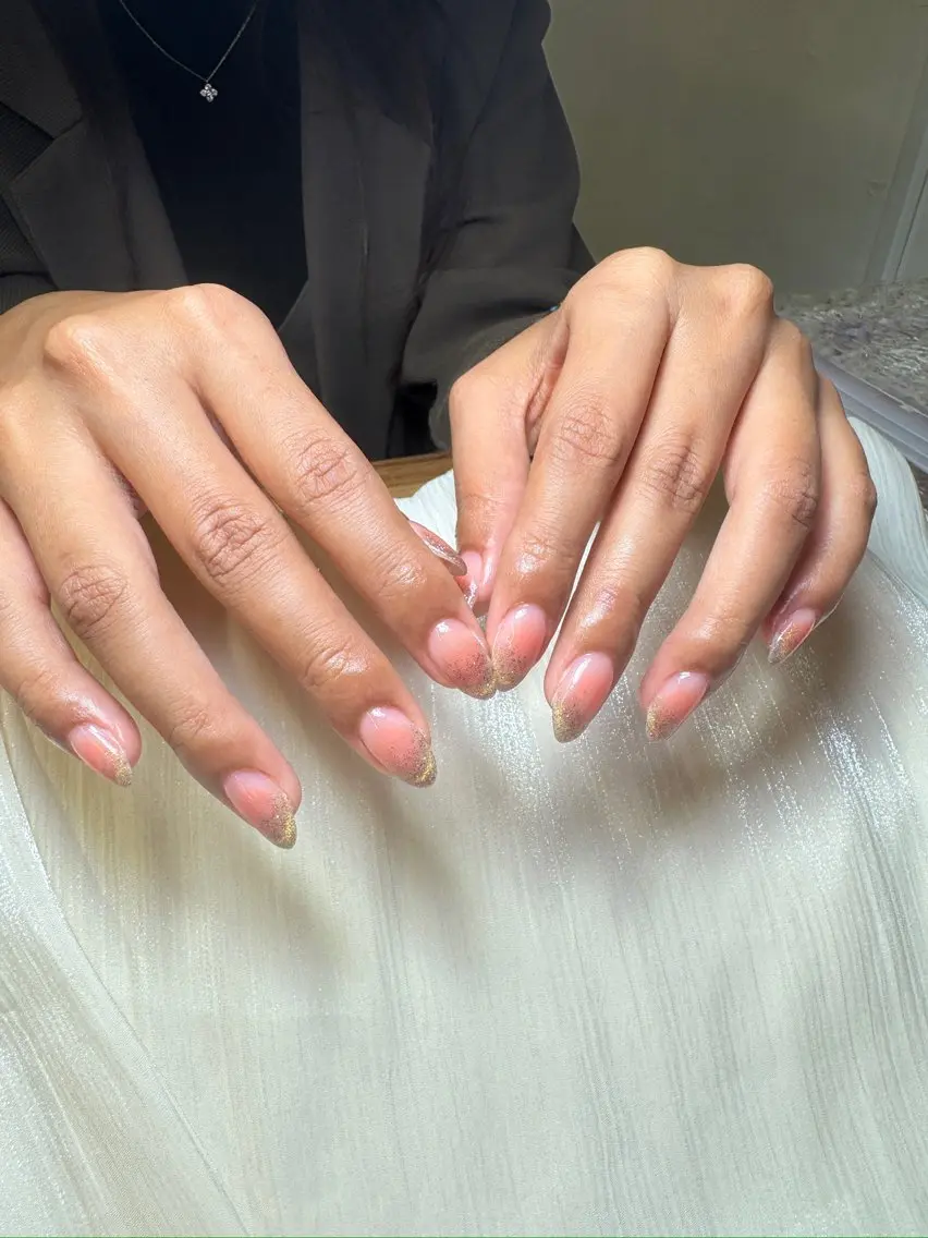 ネイル ハンドネイル ユリ🎀長さだし/ パラジェル/持ち込みのネイルデザイン
