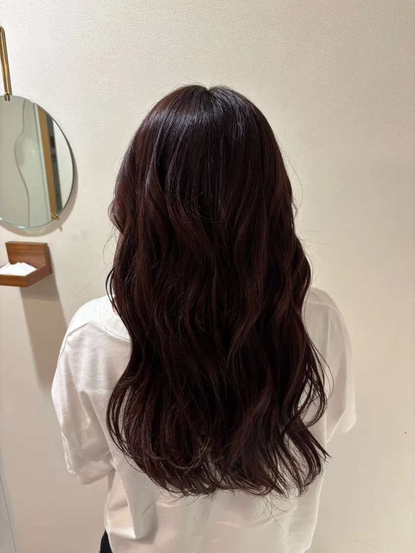 セミロング ヘアカラー トリートメント 長谷川 澄のヘアスタイル