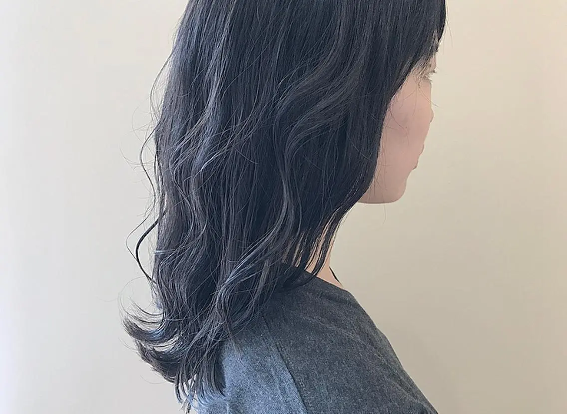 セミロング カラー ブルーカラー ブルージュ 大阪福島韓国束感まつ げ Sayaka🤍のマツエク・マツパデザイン