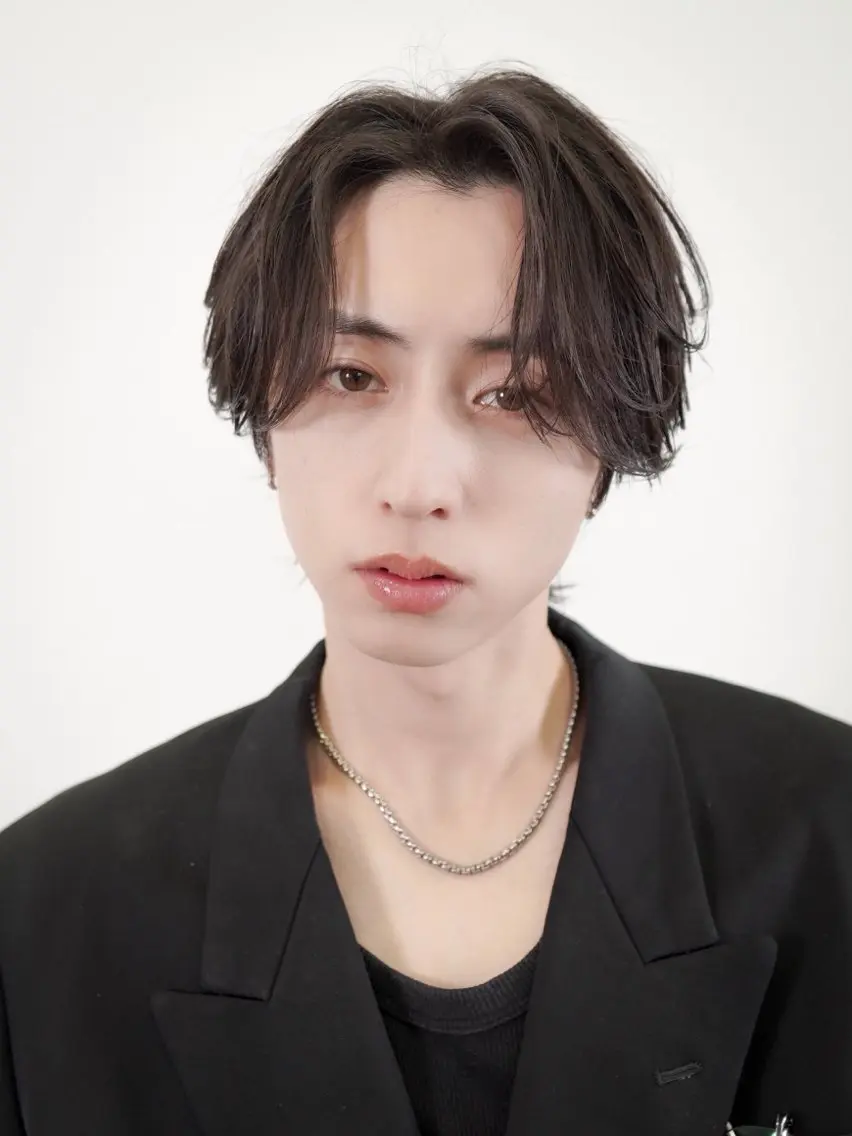 メンズ センターパート 坂口 駿平のヘアスタイル