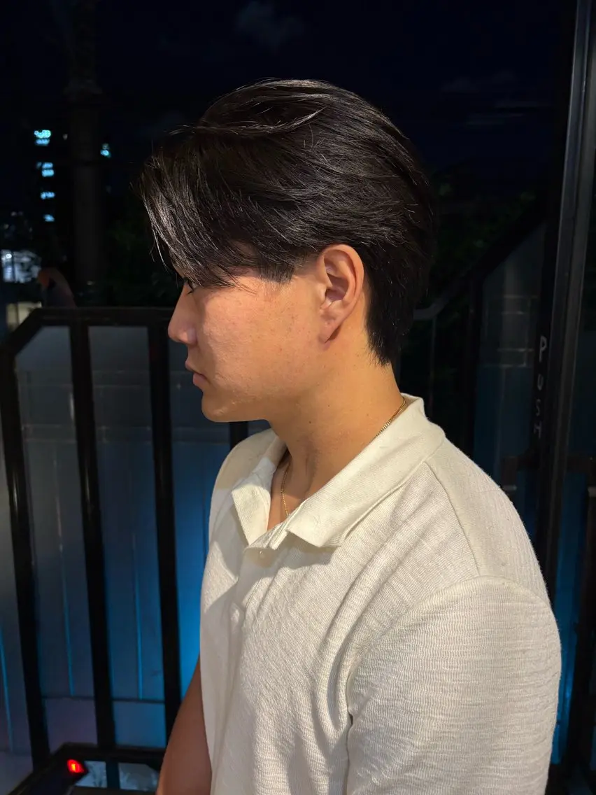 ミディアム メンズ 峰尾 陽斗のヘアスタイル