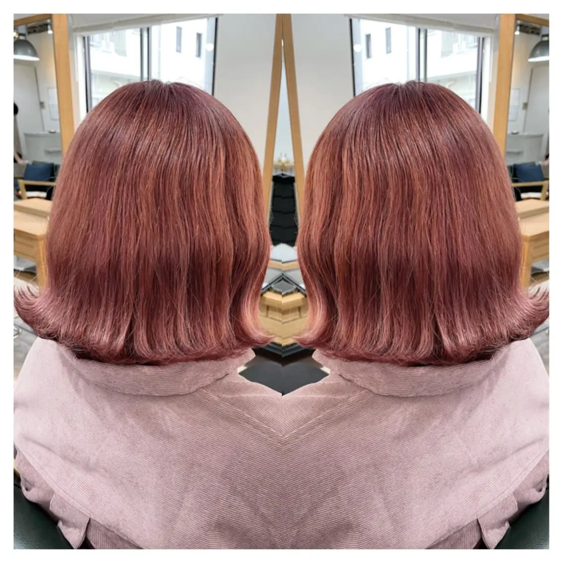 ミディアム カラー カット ヘアカラー トリートメント 村山 茉衣のヘアスタイル