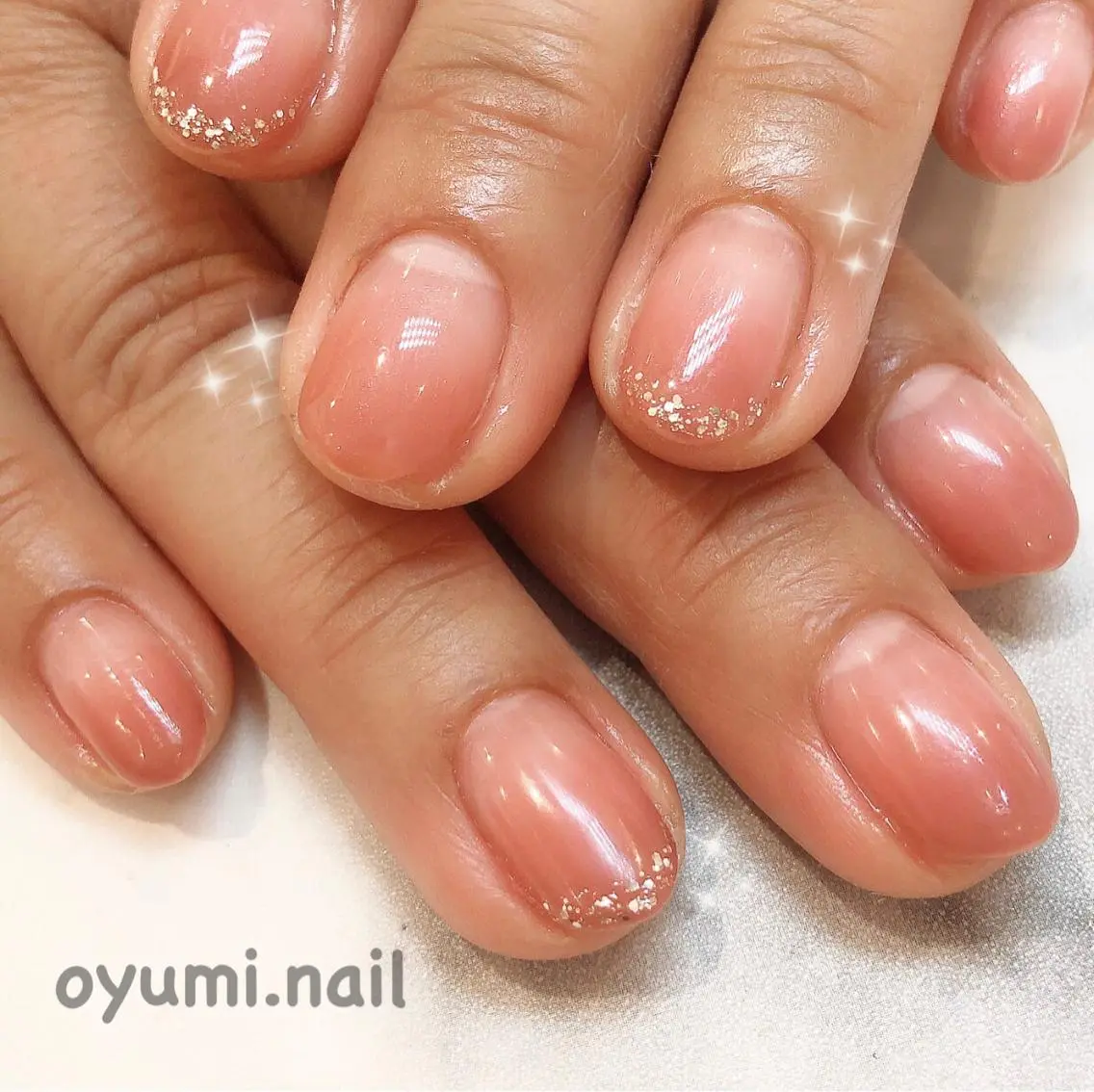 ネイル ジェルネイル グラデーション パラジェル takanashi yumiのネイルデザイン