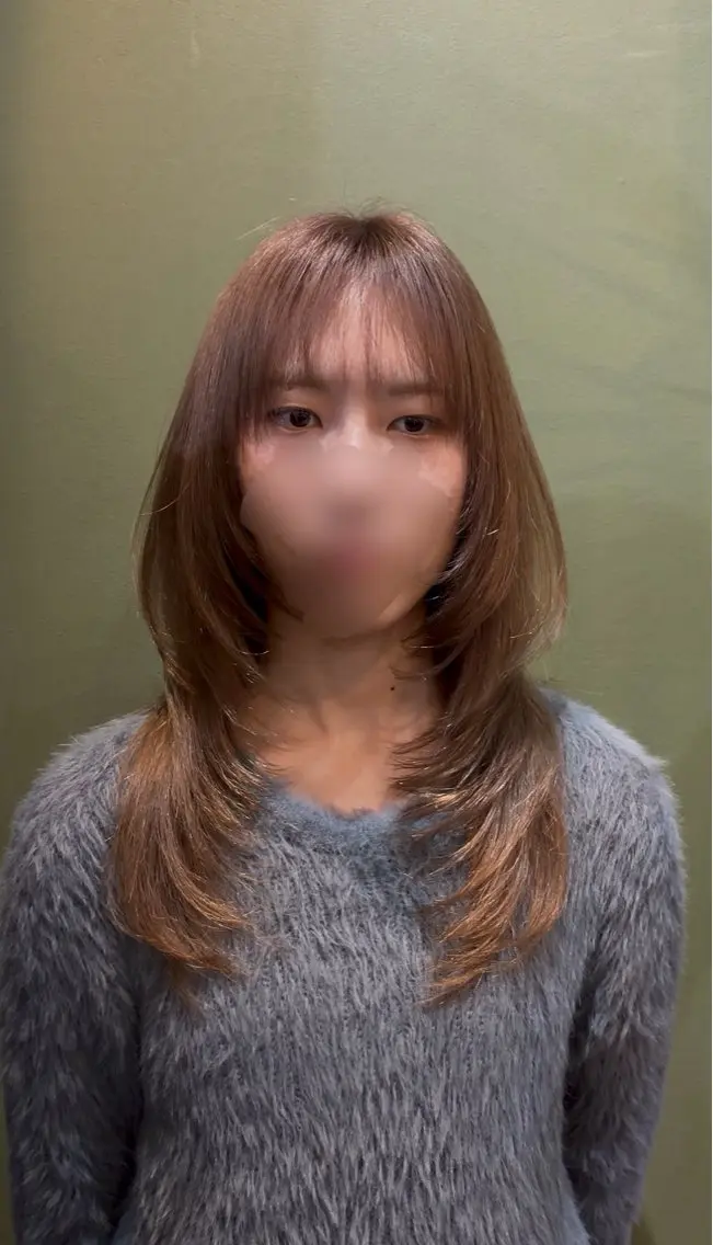 ロング ロング 内山 優のヘアスタイル