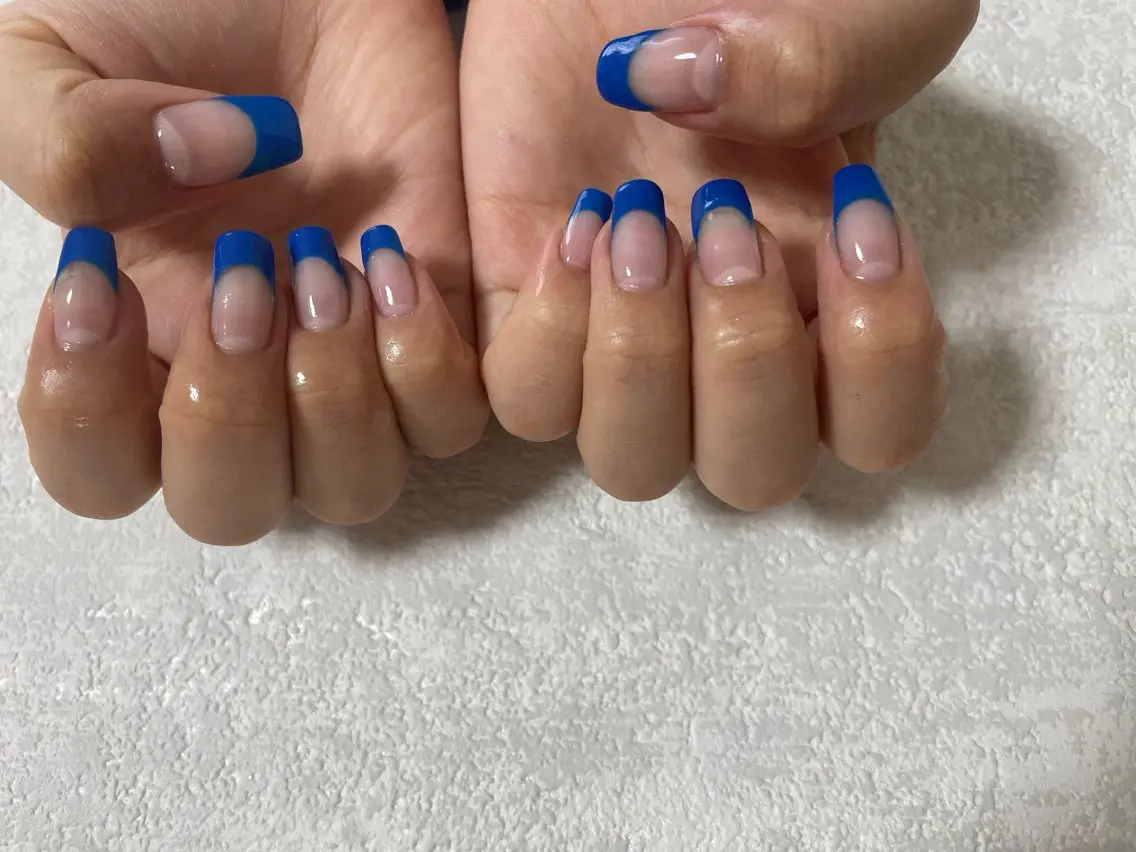ネイル フレンチネイル ジェルネイル 韓国ネイル メンズネイル パラジェル kiki nail たまプラーザのネイルデザイン