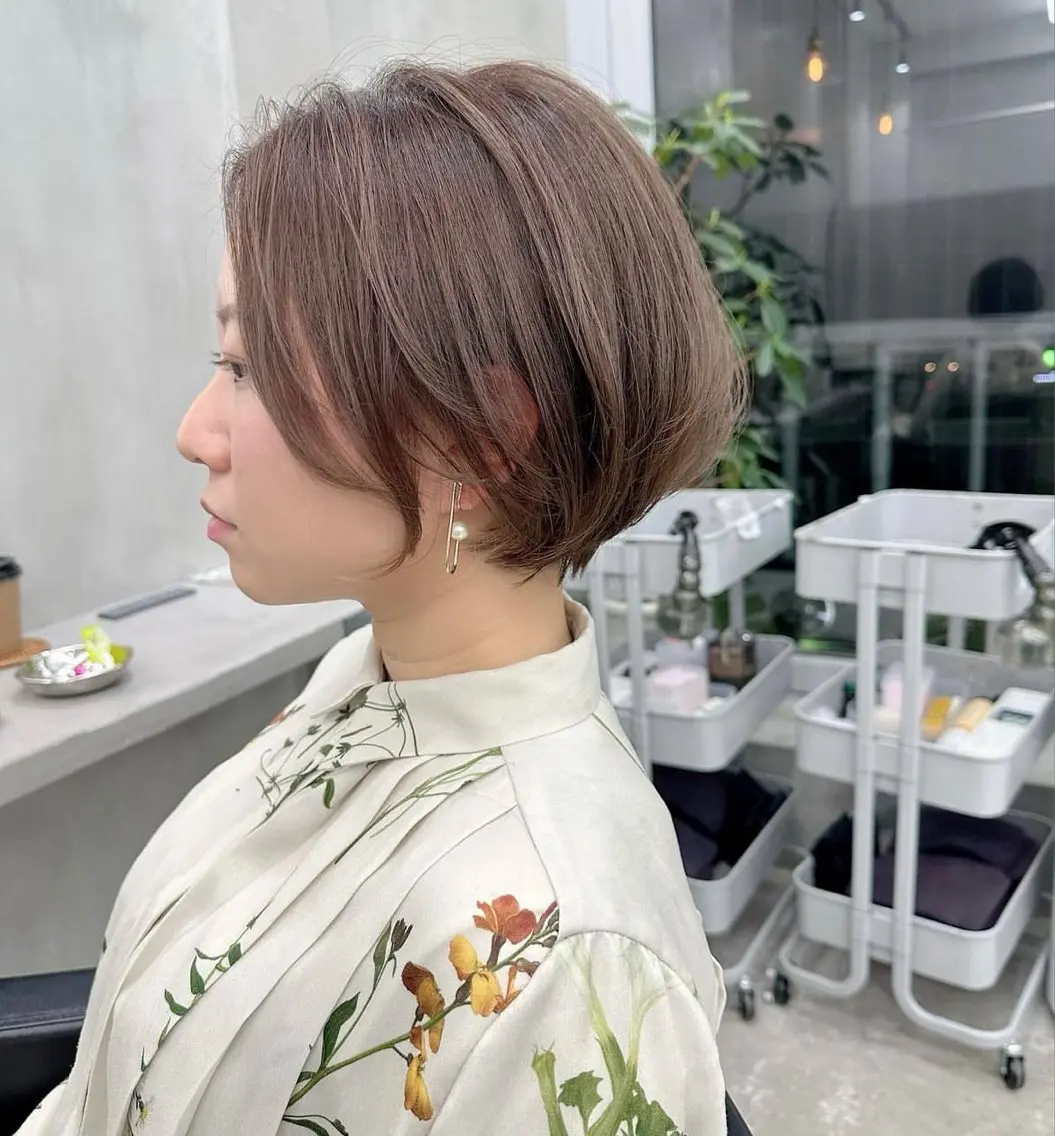ショート 丸みショート ショートヘア カット トリートメント 👑ボブはお任せ ミヤノ👑のヘアスタイル