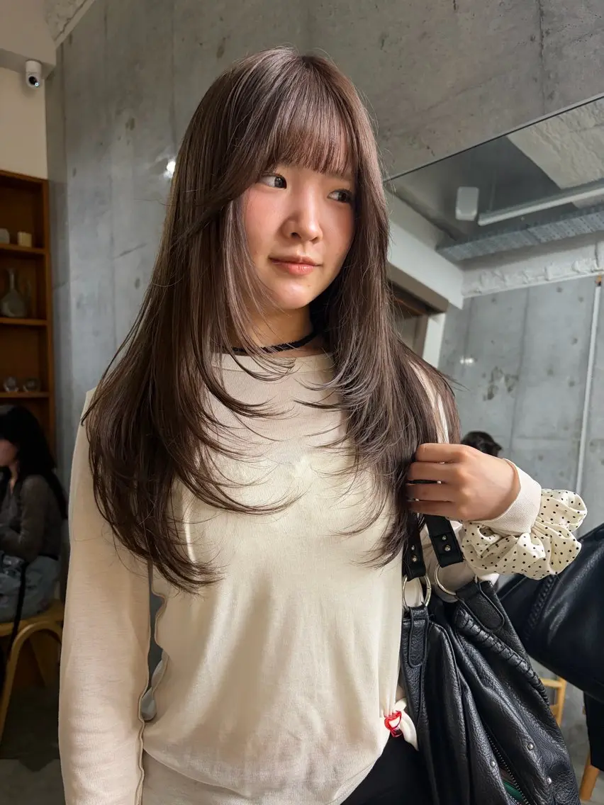 ロング mitsuki ブリーチカラーのヘアスタイル