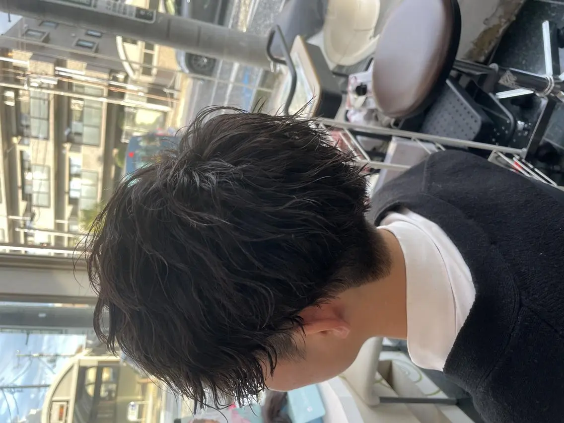 パーマ ショート メンズ カット パーマ 💇🏻‍♂️パーマ ニキ✨本田龍斗のヘアスタイル